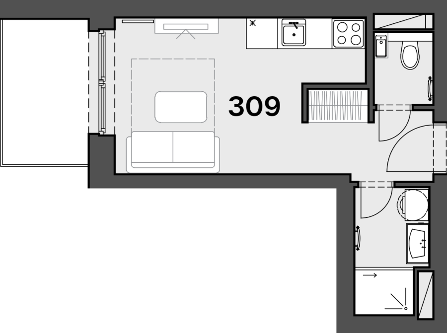 1-izbový byt
