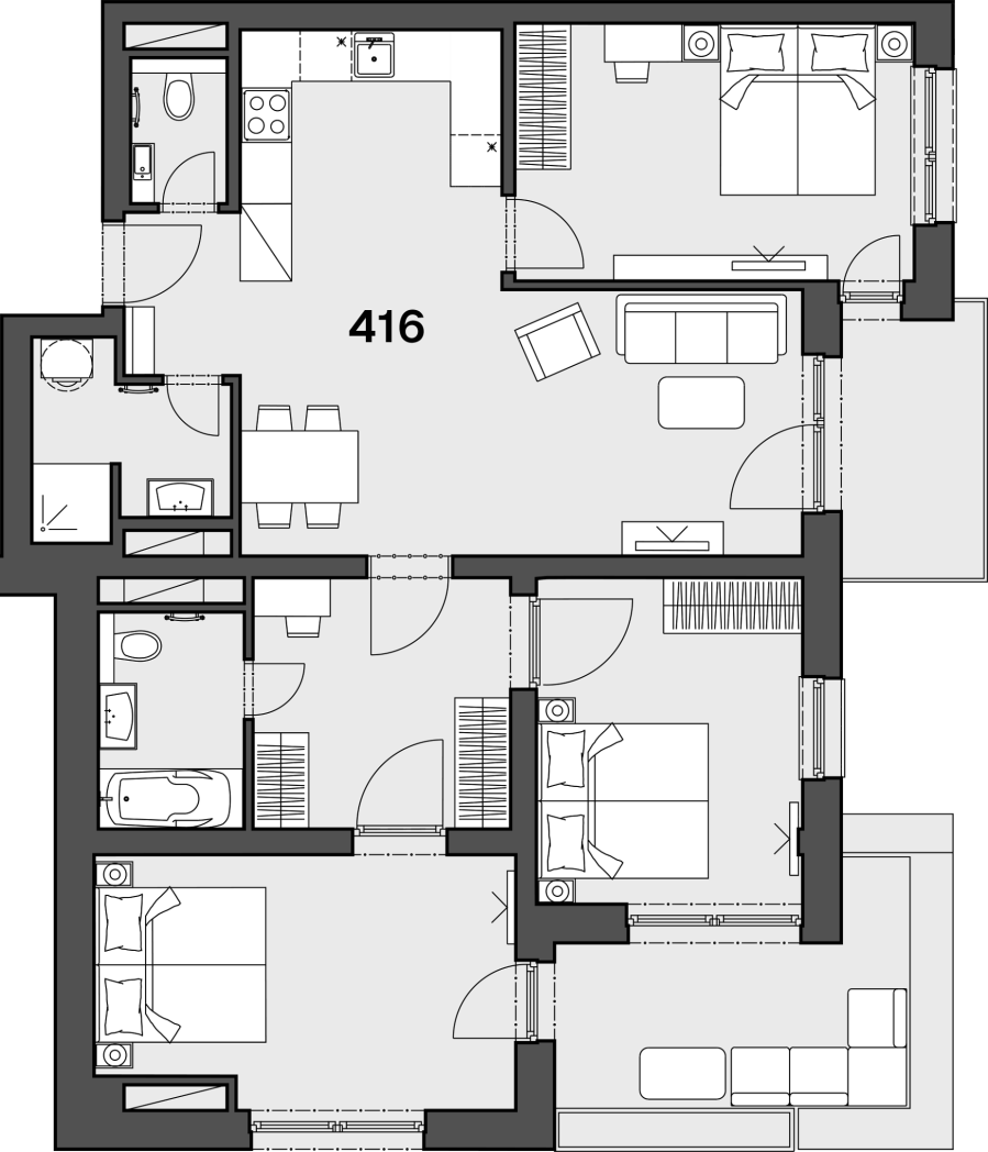 4-izbový byt